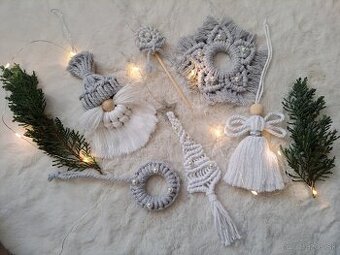 Vianočné macrame ozdoby