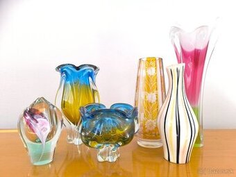 Art deco / midcentury / retro sklo a keramika