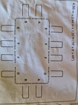 Predam bazen 4,88x2,44x1,22 s filtraciou, sol ohrevom