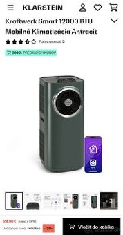 Kraftwerk Smart 12000 BTU Mobilná Klimatizácia