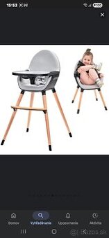 Kinderkraft Fini 2 stolička na kŕmenie