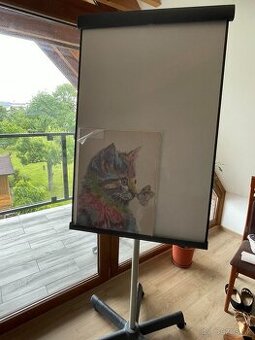 Tabuľa flipchart na kolieskach