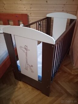 Detská posteľ 60x120 s komodou