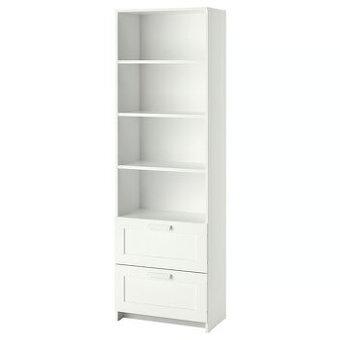 Rezervované Knižnica/Polica Brimnes IKEA 2ks