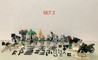 Rôzne sety vojakov 1 + doplnky - typ lego