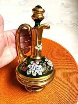 Karafa+poháriky Bohemia z borského skla