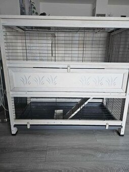 Drevená Poschodová klietka pre zajace