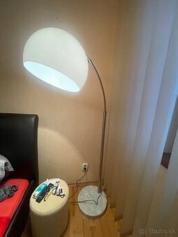 Stojaca oblúková lampa s mramorovou základňou 146-220 cm