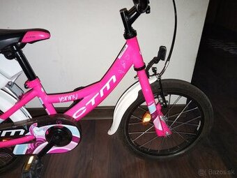 Novy ružový bicykel Jenny CTM 16