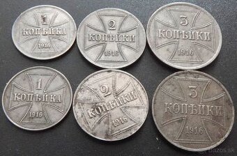 Ost kopejky 1916 A,J-Nemecka riša