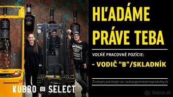 Veľkosklad s vínom hľadá Vodiča "B" / skladníka