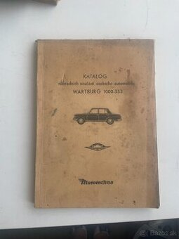 Katalóg náhradných súčiastok osobného automobilu Wartburg