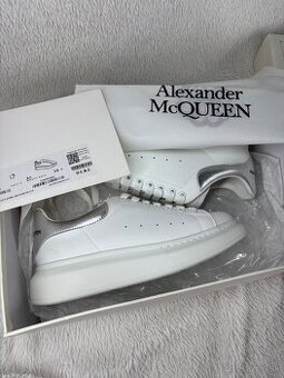 Alexander McQueen Sneakers Silver White