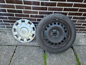 Predám plechové disky + zimné pneu Opel