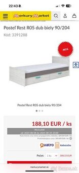 Posteľ s úložným priestorom 80x200