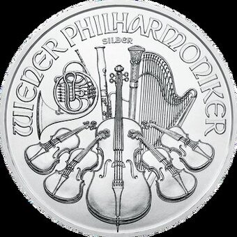 Investičné striebro - mince Wiener Philharmoniker 1 unca