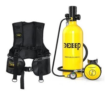 Scuba na potápanie,2L,30-35 min,vesta k flasi