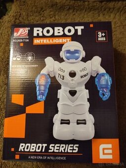 Robot jazdiaci anglicky hovoriaci so svetlom a zvukom