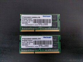 Pamäť/RAM Patriot DDR3 8GB 1600MHz