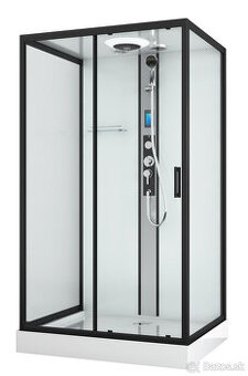 Sanotechnik QuickLine Boston black - Sprchová kabína 90x120x
