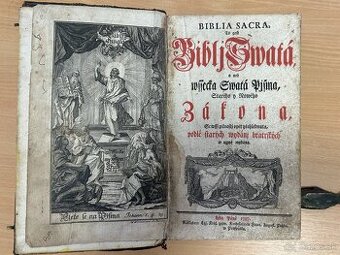 Biblia Sacra Biblí Swatá - Prešpurská 1787 - 1