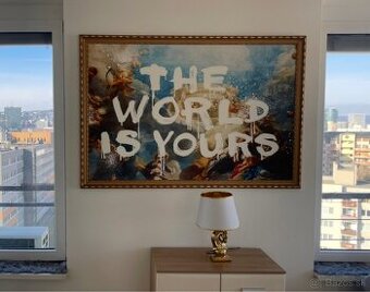 Predám veľkoformátový obraz – “The World is Yours”