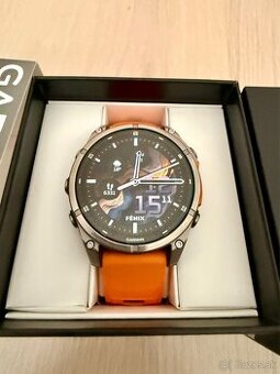 Garmin Fenix 8 47mm titanium spark orange