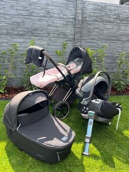 Cybex Priam Sepia Black Comfort trojkombinácia + výbava