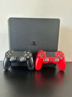 Predám PlayStation 4 (PS4) 1TB + 2x ovládače