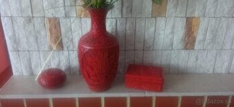 2x set váza + šperkovnice-cena za šetko 15€