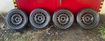 Plechové disky s pneumatikami 5×112