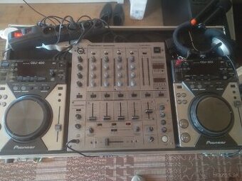 Set Pioneer 2 x cdj400 ,djm 600