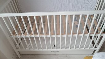Detská postieľka buková+perina vankúš+obliečky