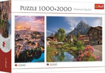 Puzzle Alpy a španielske mesto