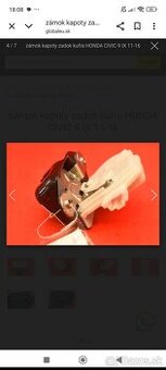 Zámok kufra Honda Civic 9g