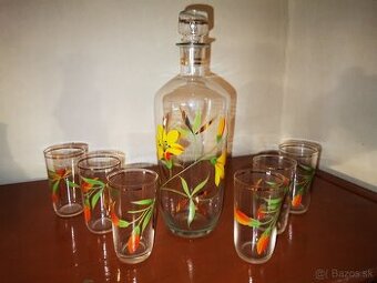 Retro set pohárikov s karafou