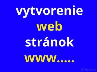 Tvorba web stránok
