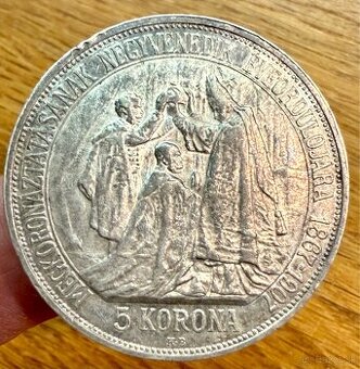 Predám 5 Korona 1907 KB - korunovačna - 1