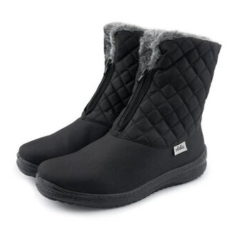 Dámske prešívané snehule na zips v. 40