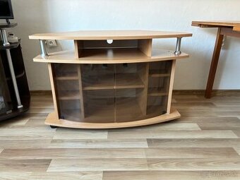 TV stolik svetly buk preskleny