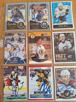 Hokejove karty..,kartičky,, autogramy.