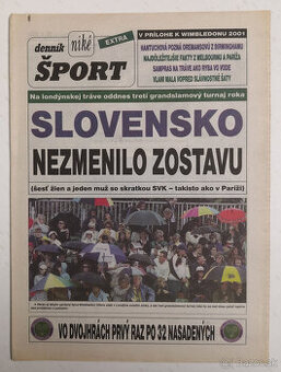 Staré noviny Denník Šport 2