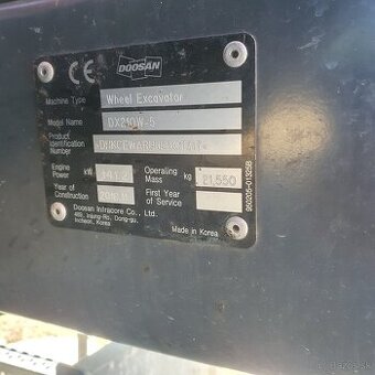 Doosan DX 210 w woody 60