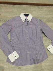 Značková fialová dámska košeľa Camicie S - 1