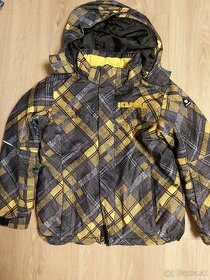 Zimná čierno žltá bunda veľ. 116