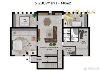 PRIPRAVUJEME NA PREDAJ 5izb. byt v Šamoríne.