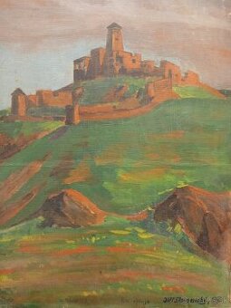 predám obraz hrad Trenčín