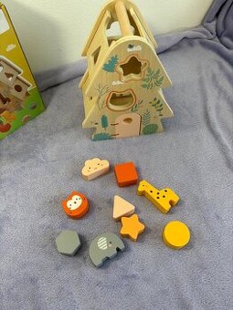 Montessor skladacka vzdelávacia drevená hracka