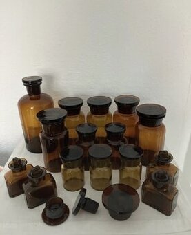 15 ks vzduchotesné sklenené nádoby