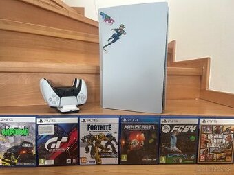 Predám PS5 slim s mechanikou 825 GB